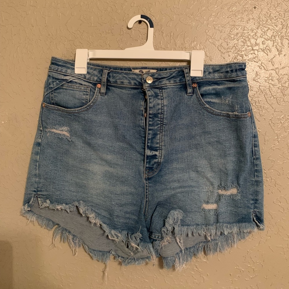 Free People denim shorts